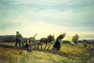 Arando os campos, 1877
