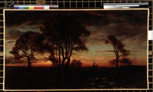 Brilho da tarde ou pôr do sol