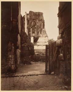 Esquina de rua junto ao cemitério, Saint-Benoît de Eugène Atget