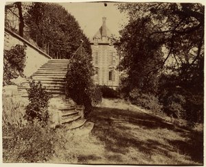 Courbevoie, antigo castelo chamado Belle Gabrielle de Eugène Atget