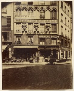 Casa, Place du Caire 2 (edifício, Place du Caire) de Eugène Atget