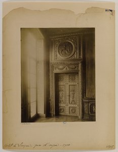 Porta esculpida, interior, Hotel Lauzun de Eugène Atget