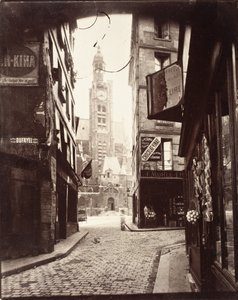 Rua da Montagne Sainte-Geneviève de Eugène Atget