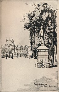 Jardim de Luxemburgo, 1915 de Eugene Bejot