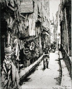Parisian street, from 