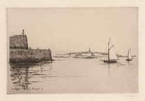 Saint-Malo Vue de Dinard (Saint-Malo vu de Dinard) de Eugene Bejot