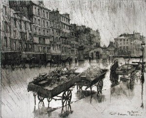 Santo Antônio, de "Du Ier au XXeme: Les Arondissements de Paris...", publicado em 1903 (gravura) de Eugene Bejot