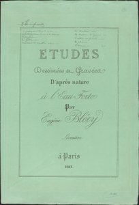 Etudes dessinées et gravées d