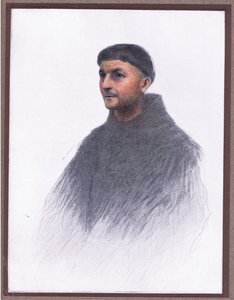 Um frade, 1919 de Eugene Burnand