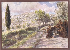 São Francisco abençoa a cidade de Assis, 1919 de Eugene Burnand