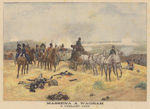Marechal Massena na Batalha de Wagram, 6 de julho de 1809