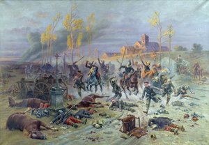 A acusação de soldados franceses na batalha do Marne, 8 ou 9 de setembro de 1914, 1915