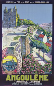 Cartaz publicitário Angouleme (cor litho) de Eugene Charles Paul Vavasseur