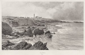 Cap St. Mathieu, 1846. de Eugene Ciceri