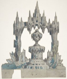 Projeto para um cenário na Ópera, Paris, 1830-90. de Eugene Ciceri