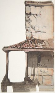 Projeto para um cenário na Ópera, Paris, 1830-90. de Eugene Ciceri