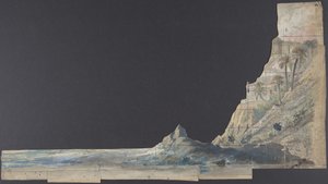 Projeto para um cenário na Ópera, Paris, 1830-90. de Eugene Ciceri