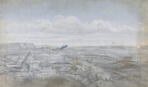 Projeto para um cenário na Ópera, Paris, 1830-90. de Eugene Ciceri