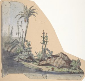 Projeto para um cenário na Ópera, Paris, 1830-90. de Eugene Ciceri