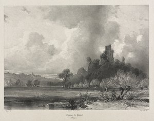 Viagens pitorescas e românticas na França antiga. Bretanha: Chateau de Penhoet.