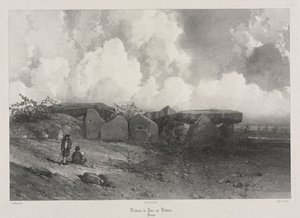 Viagens pitorescas e românticas na França antiga: Bretanha: Dolmen de Parc-ar-Colmen de Eugene Ciceri