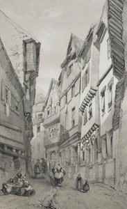 Viagens pitorescas e românticas na França antiga. Bretanha: Morlaix de Eugene Ciceri