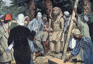 Descoberto na estátua de Sesostris III em 1862 de Eugene Damblans
