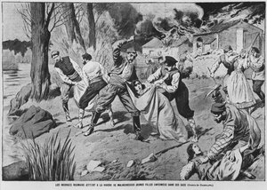 A revolta camponesa romena, ilustração de &39;Le Pelerin&39;, 7 de abril de 1907