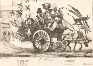 A Remoção da Censura, c. 1821. Criadores: Eugene Delacroix, Charles Etienne Pierre Motte. de Eugene Delacroix, Charles Etienne Pierre Motte