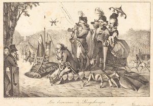 Lagostins em Longchamps, 1822. Criadores: Eugene Delacroix, Charles Etienne Pierre Motte. de Eugene Delacroix, Charles Etienne Pierre Motte