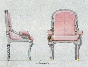 Cadeirão para o Quarto Dourado, Chateau d
