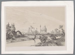 Mesquita do Xá ou Mesquita do Rei em Isfahan Mosquée du Châh (Ispahan) (título no objeto) Paisagens persas (título da série) Perse moderna (título da série)