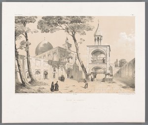 Catedral Vank de Isfahan Eglise de Djoulfa Ispahan (título no objeto) Paisagens persas (título da série) Perse moderna (título da série) de Eugene Flandin