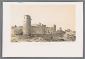 Versterkt dorp Taghrud
Aldeia fortificada de Tegarout (título sobre o objecto) de Eugene Flandin