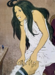 Um viciado em drogas que se injeta no início do século XX de Eugene Grasset