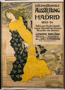 Propaganda de pôsteres "Exposição Internacional de Madri", 1893