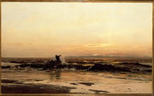 E.Dücker, barcos de pesca no surf de Eugene Gustav Dücker