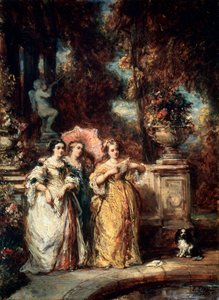 Um passeio, 1852. de Eugene Isabey