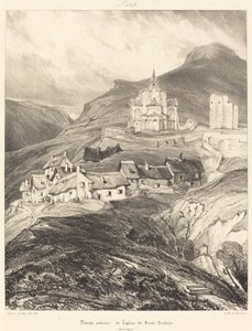 Abside da igreja de Saint-Nectaire de Eugene Isabey