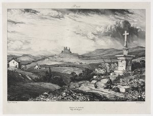Castelo Larderole de Eugene Isabey