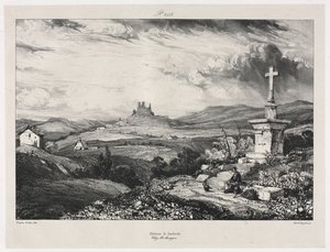 Castelo Larderole de Eugene Isabey