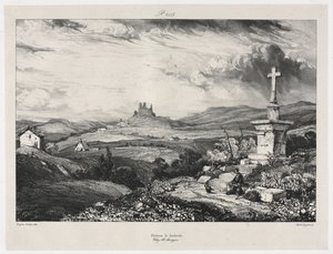 Larderole do castelo, 1832. de Eugene Isabey