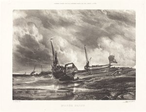 Maré baixa de Eugene Isabey