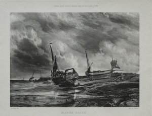 Maré baixa, 1831. de Eugene Isabey