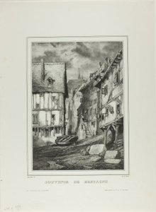 Placa Quatro, de Souvenir of Brittany de Eugene Isabey