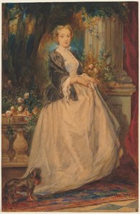 Retrato de Madame Thomas (nascida Camille Boucher) de Eugene Isabey