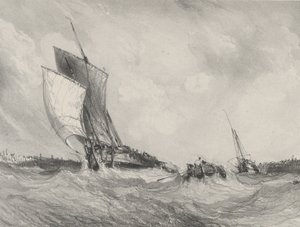 Regresso ao Porto, 1833. de Eugene Isabey