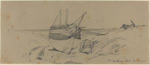 St. Valery sur Somme de Eugene Isabey
