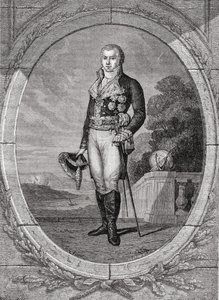 Manuel Godoy e Alvarez de Faria, gravado por Blanpain, de "História da Revolução Francesa" por Louis Blanc (1811-82)