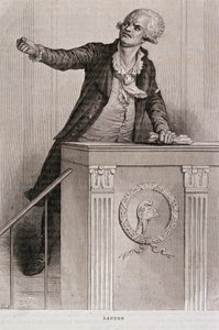 Retrato de Georges Jacques Danton (1759-94) (gravura)